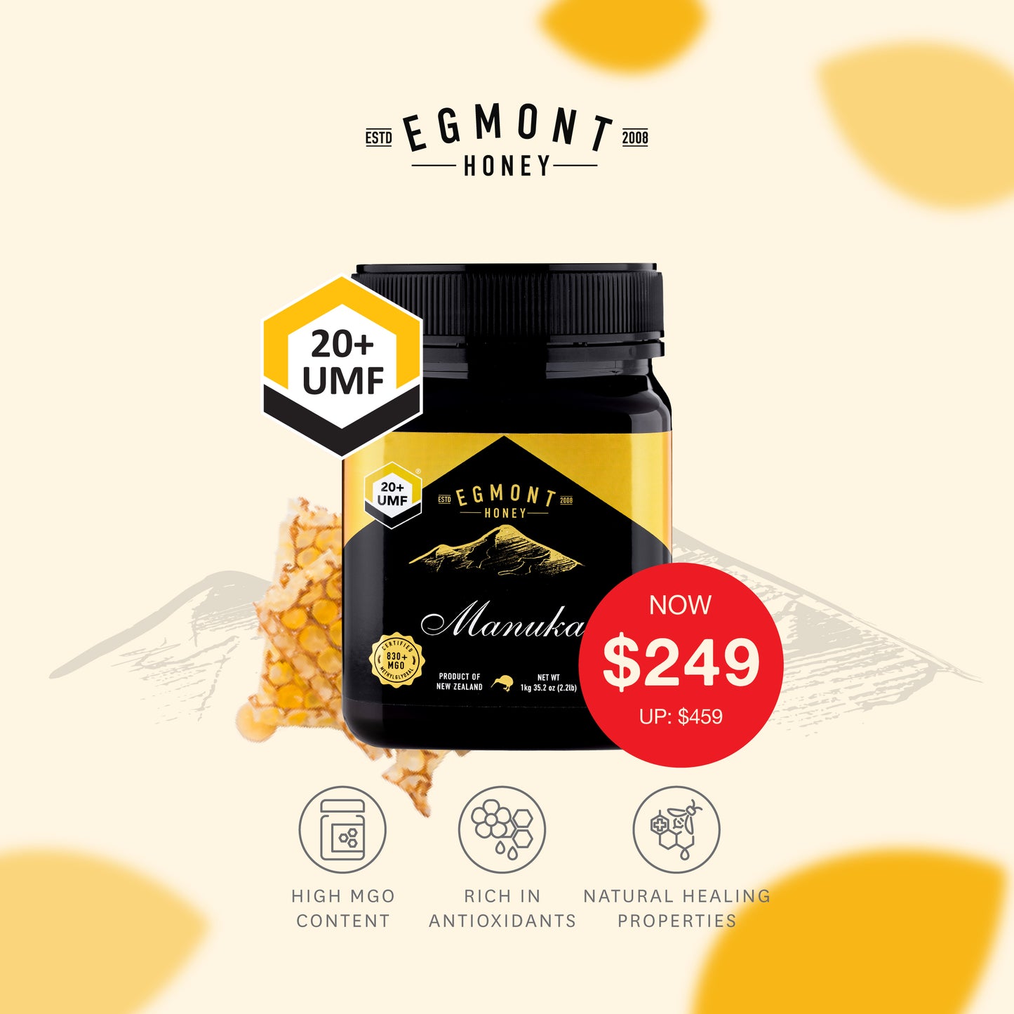 Egmont Manuka Honey UMF 20+