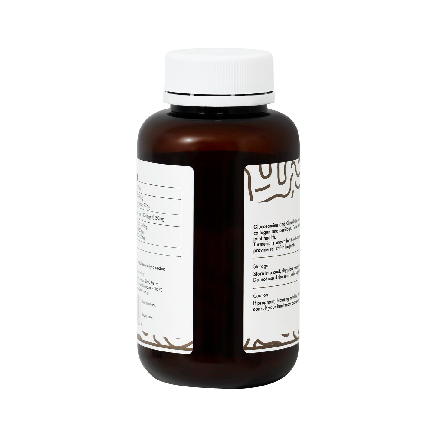 Nutrisynce Collagen Joint & Turmeric Type 2 Collagen 60 Vege Capsules - Support Overall Joint Health