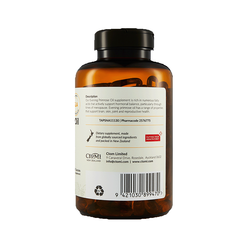 CtoMi Evening Primrose Oil Supplement 180s (Hormonal Support)