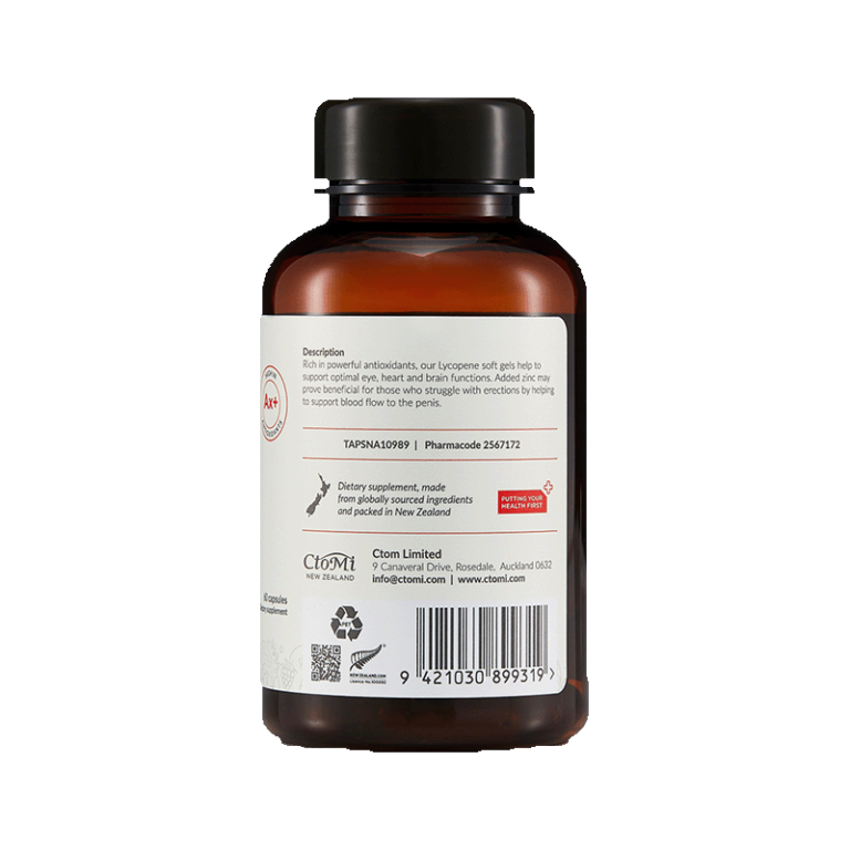 CtoMi Lycopene with Zinc Supplement 60s (General Health)