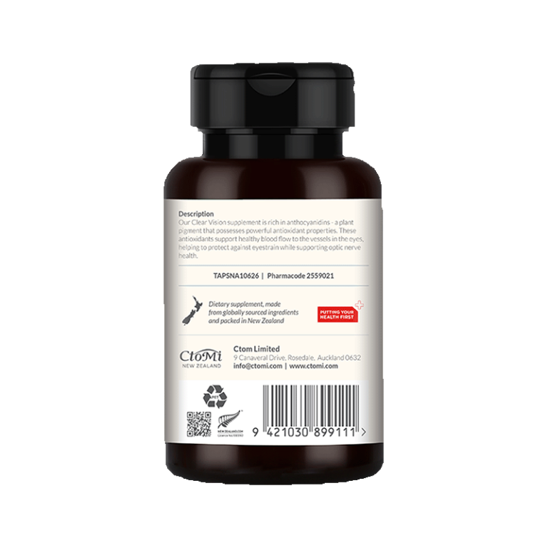 CtoMi Clear Vision 17,000 Supplement 90s (Clearvision Eye health)