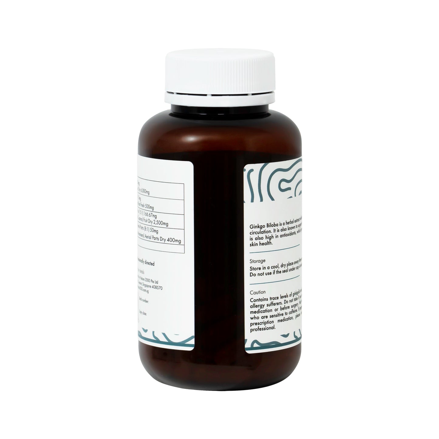 Nutrisynce Ginkgo Biloba 60 Vege Capsules - Mental Clarity, Focus, and Overall Well-being