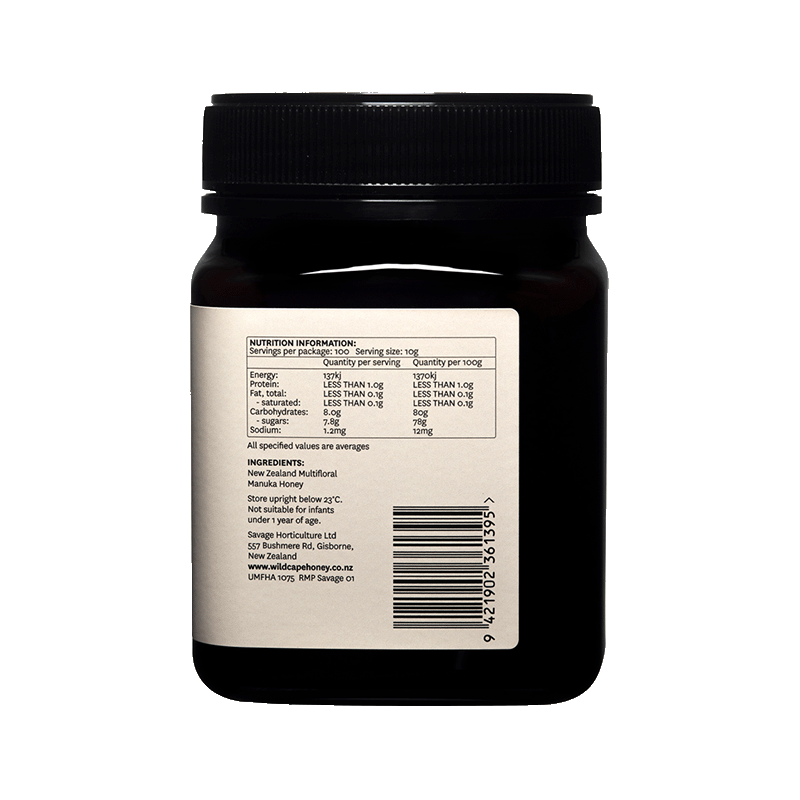 Wildcape Manuka Honey MGO 115+