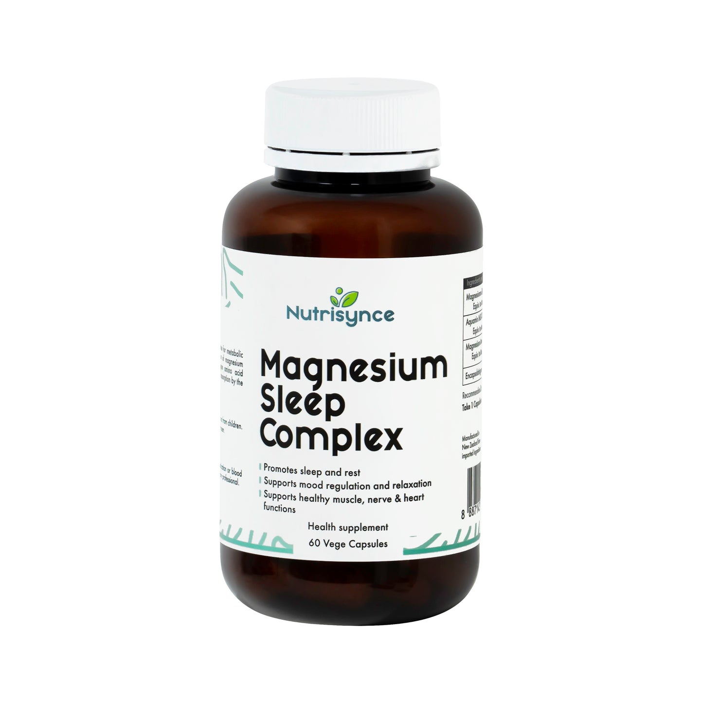 Nutrisynce Magnesium Sleep Complex 60 Vege Capsules