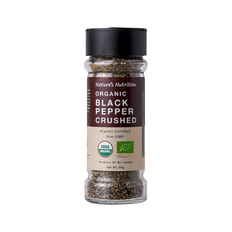 Nature’s Nutrition Organic Black Pepper Crushed