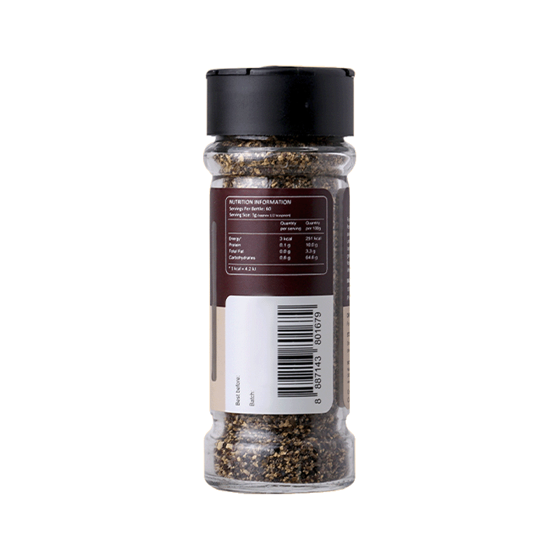 Nature’s Nutrition Organic Black Pepper Crushed