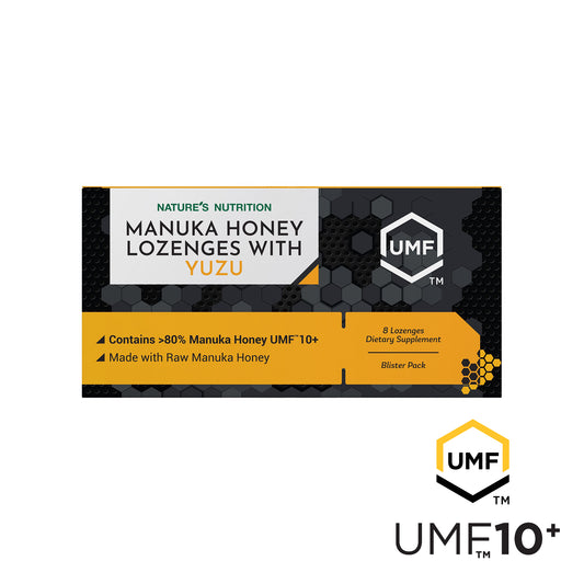 (Bundle of 2) Nature’s Nutrition Manuka Honey Lozenges UMF10+ Yuze/Lemon/Mint