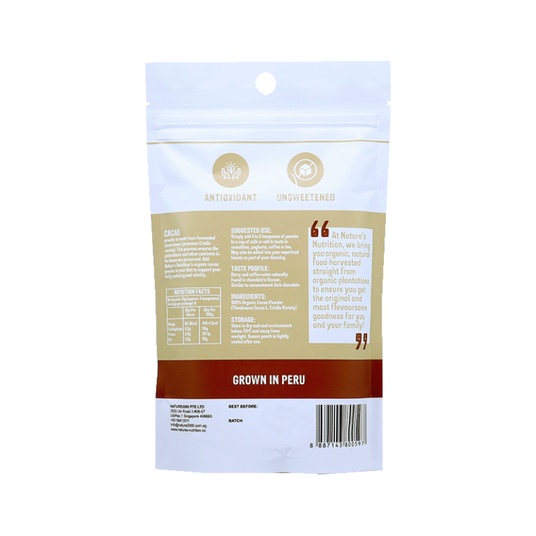 Nature’s Nutrition Cacao Powder