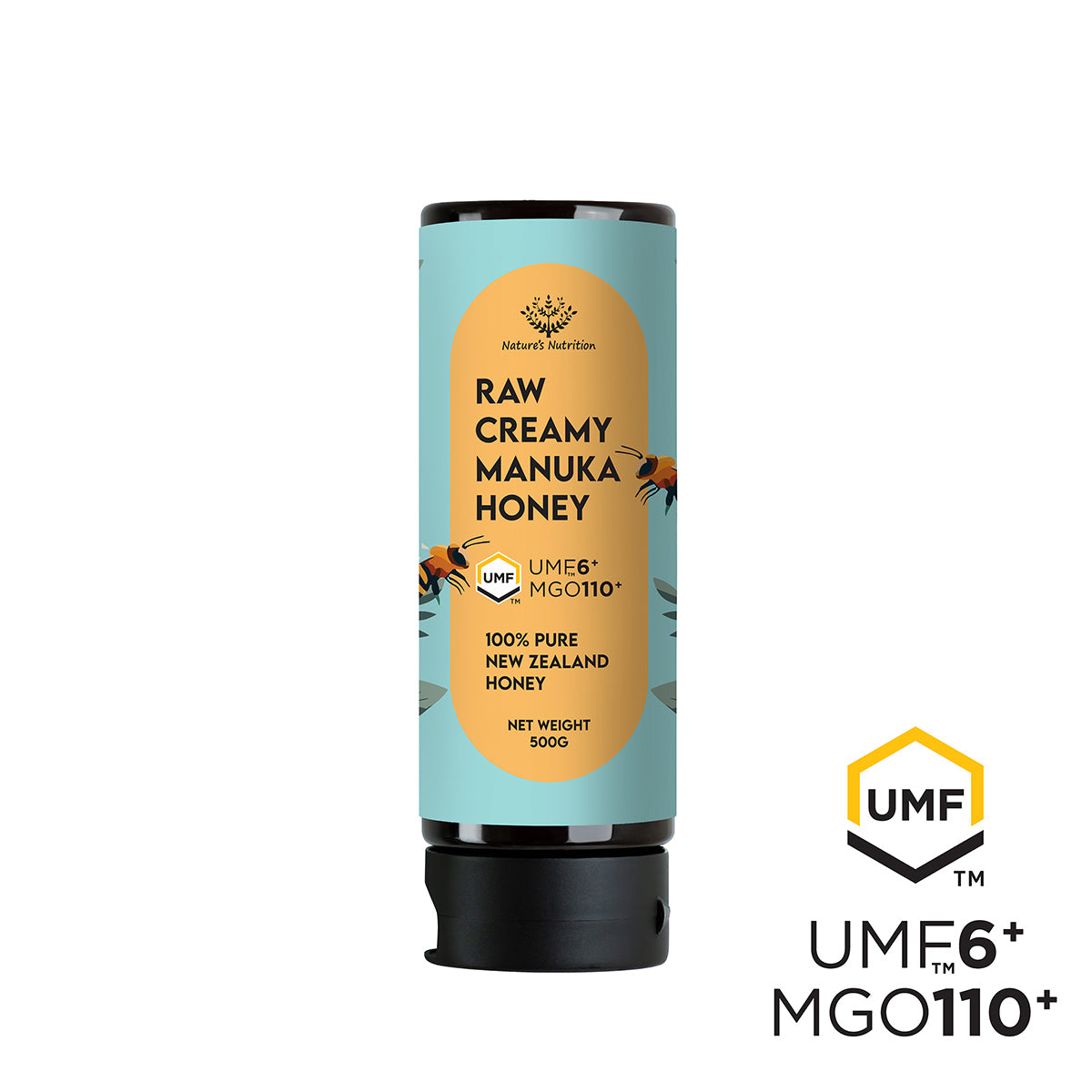 Nature's Nutrition UMF 6+ 500g Squeeze Jar Manuka Honey
