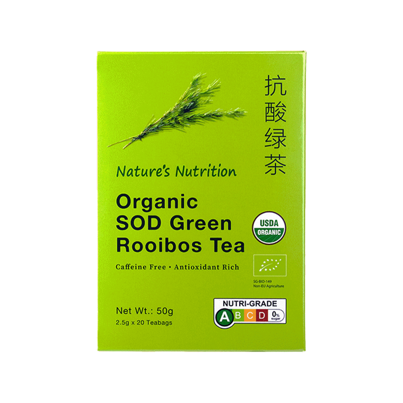 Nature’s Nutrition Organic SOD Green Rooibos Tea 20s