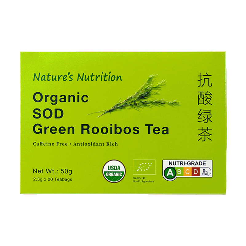 Nature’s Nutrition Organic SOD Green Rooibos Tea 20s