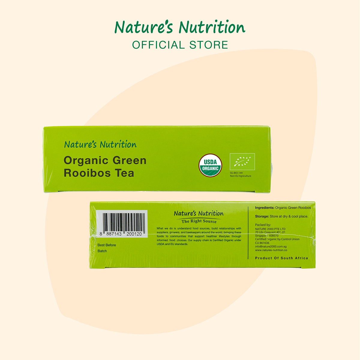 Nature’s Nutrition Organic SOD Green Rooibos Tea 20s