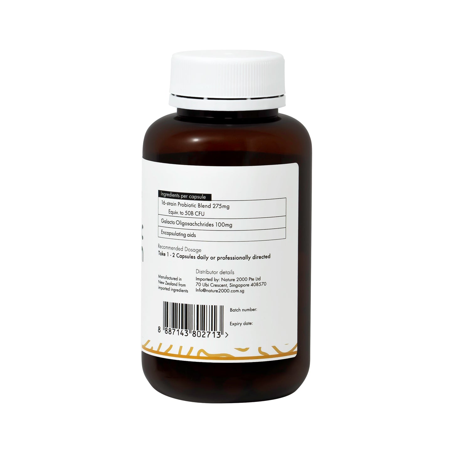 Nutrisynce Probiotics 16 Strain 50 Billion CFU 60 Vege Capsules - Digestive and Immune Health