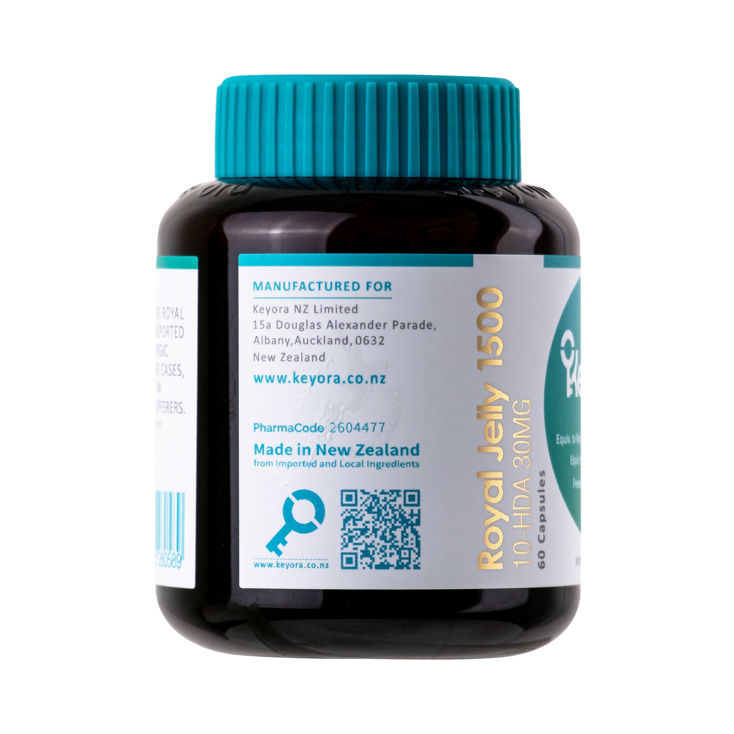 Keyora Royal Jelly 1500 10-HDA 30MG 60 capsules