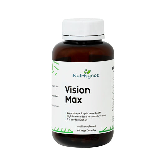 Nutrisynce Vision Max 60 Vege Capsules (Eye Health and Visual Clarity)
