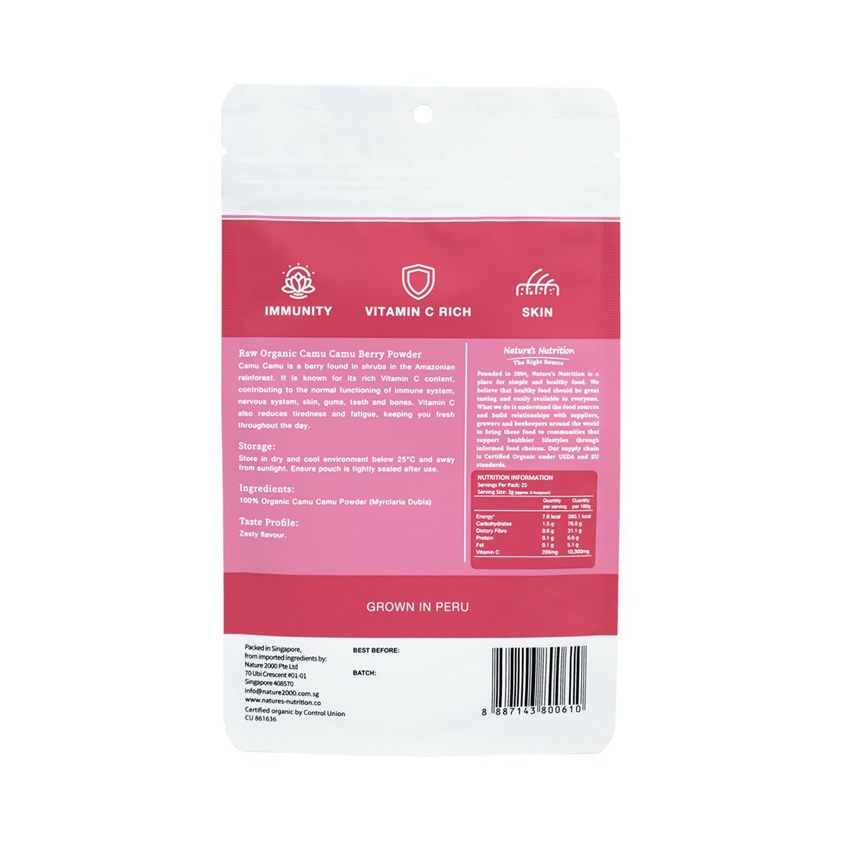 Nature’s Nutrition Camu Camu Berry Powder