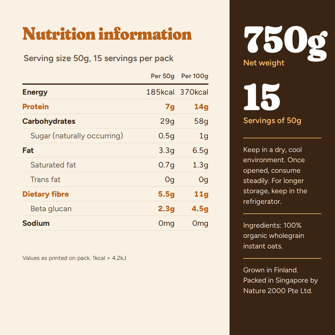SuperFarm Organic Instant Oats 750gx2