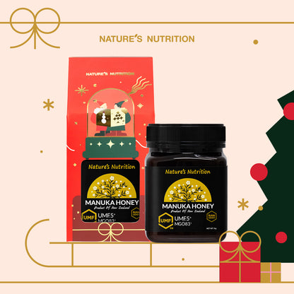 Nature's Nutrition UMF 5+ manuka honey Christmas gift box 1kg (2024 edition)