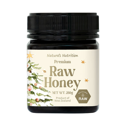 Nature's Nutrition Raw Honey Christmas Gift Box 250g x 6 (2025 edition - random color box no folding)