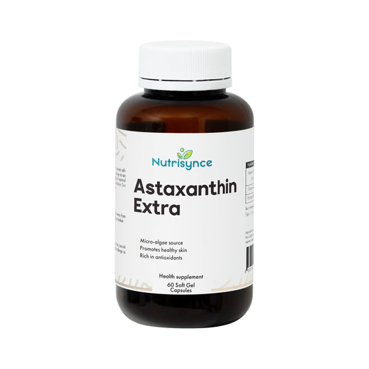 Nutrisynce Astaxanthin Extra Strength Supplement 60s – Skin Health & Antioxidant