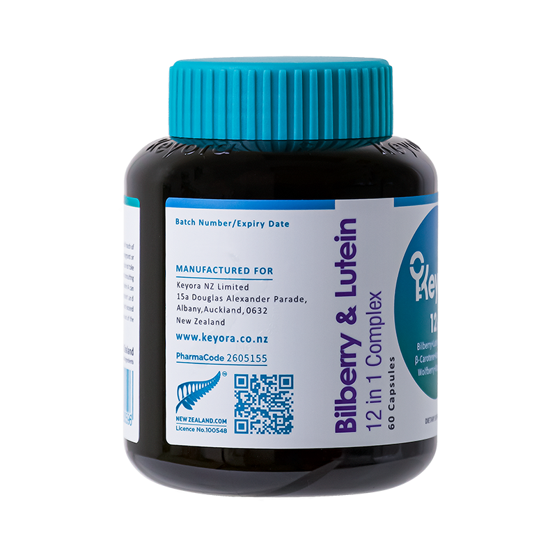 Keyora Bilberry & Lutein 12 in 1 Complex 60s