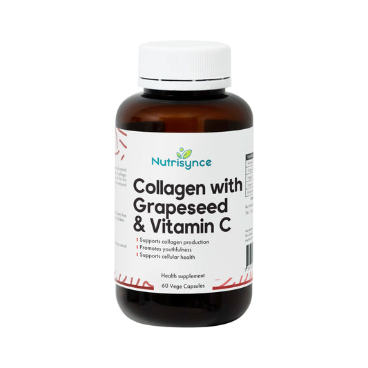 Nutrisynce Collagen with Grapeseed & Vitamin C 60s - Skin Support