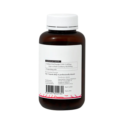 Nutrisynce Cranberry 60,000 Supplement 60s – Bladder & Urinary Tract Health