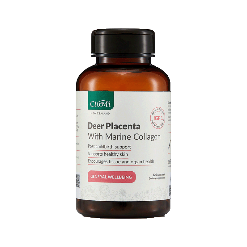 CtoMi Deer Placenta with Marine Collagen Supplement 120s (General Wellbeing)