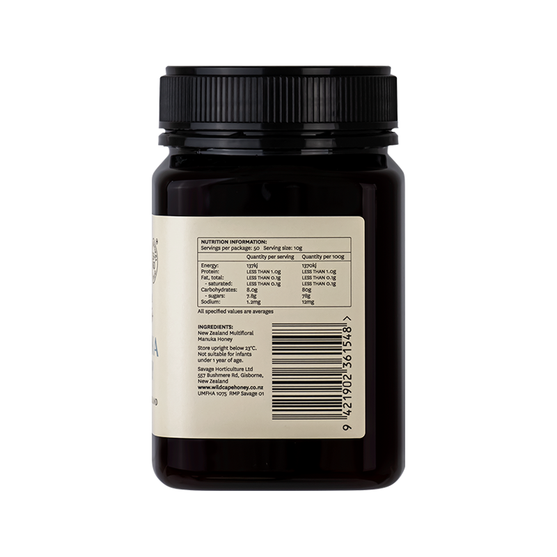 Wildcape Manuka Honey MGO 85+