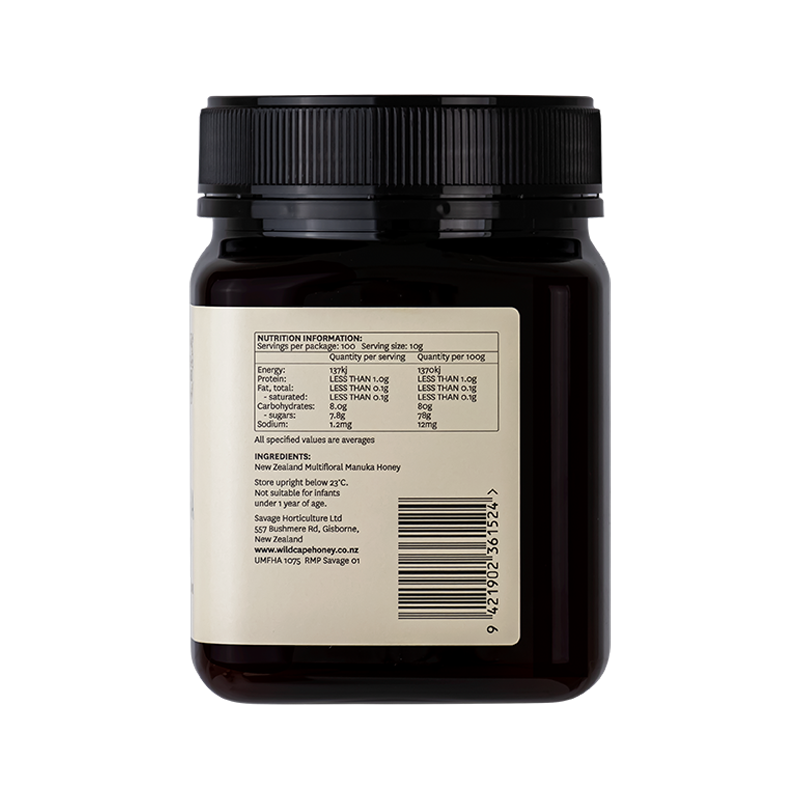 Wildcape Manuka Honey MGO 85+