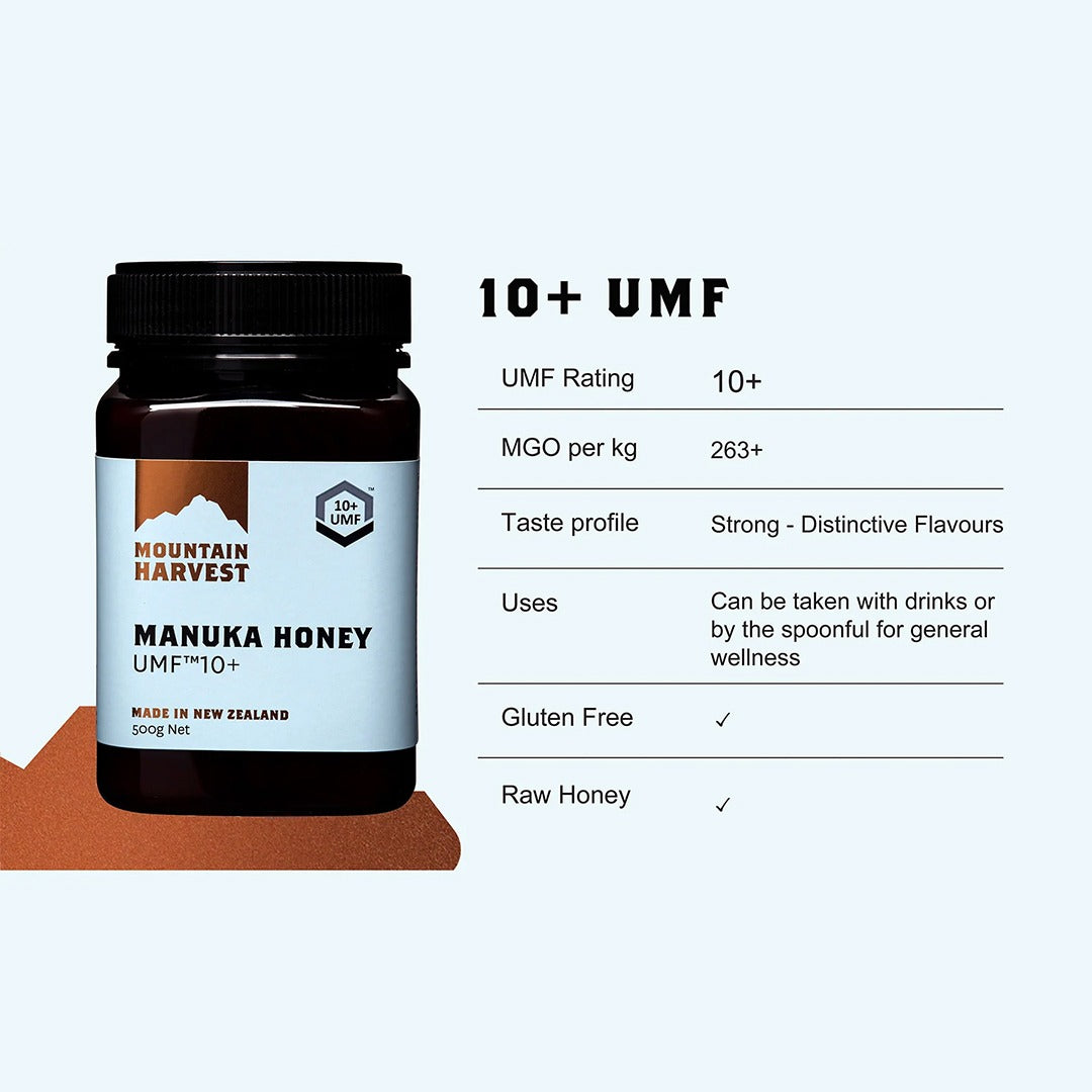 Mountain Harvest Manuka Honey UMF 10+