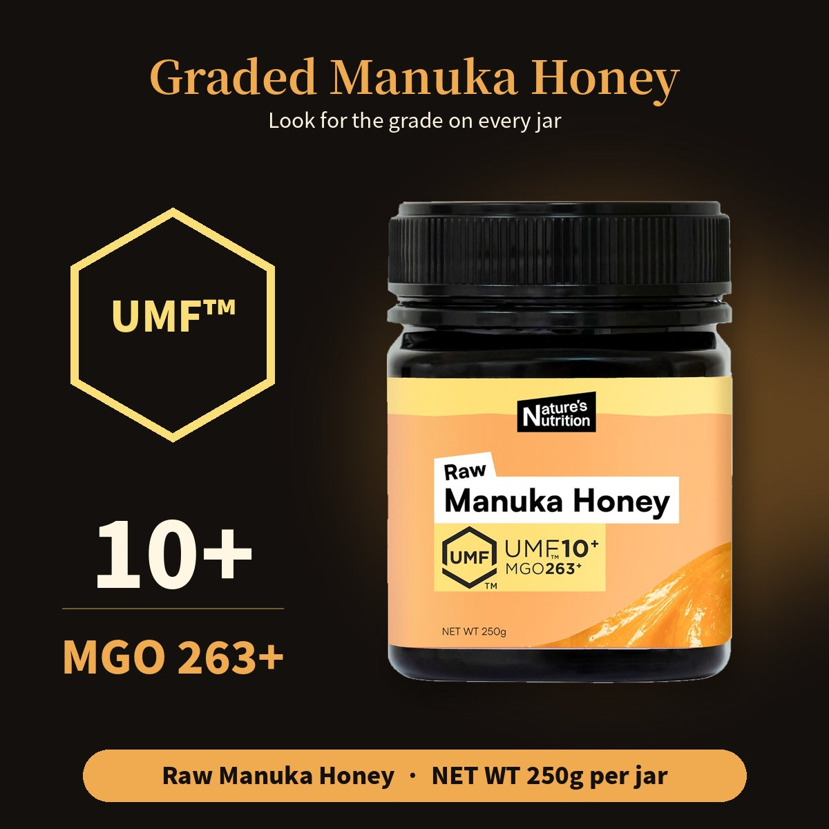 Nature's Nutrition UMF 10+ Manuka Honey Christmas Gift Box 250g x 4 (25 edition - Random Color/DIY Fold)