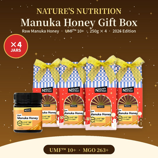 Nature's Nutrition UMF 10+ Manuka Honey Christmas Gift Box 250g x 4 (26 edition - DIY Fold)