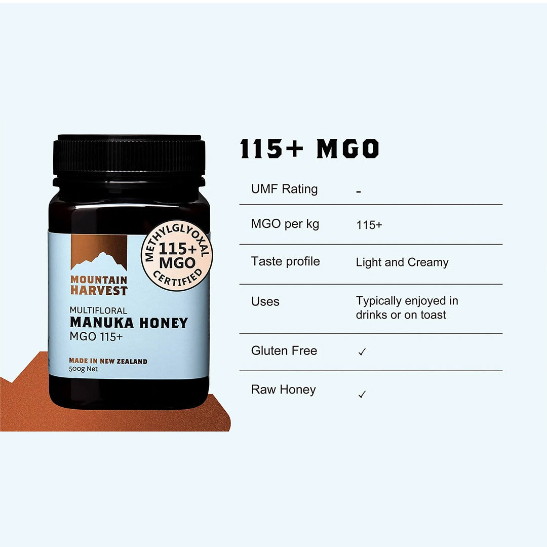 Mountain Harvest Manuka Honey MGO 115+