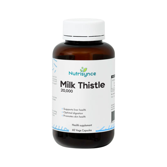 Nutrisynce Milk Thistle 20,000 Supplement 60s – Liver Health Support