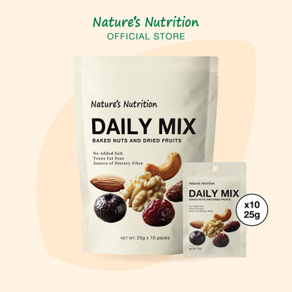 Nature's Nutrition Daily Mix Baked Nuts & Dried Fruits (10 x 25g)