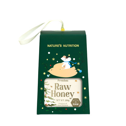 Nature's Nutrition Raw Honey Christmas Gift Box 250g x 6 (2025 edition - random color box no folding)