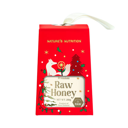 Nature's Nutrition Raw Honey Christmas Gift Box 250g x 6 (2025 edition - random color box no folding)