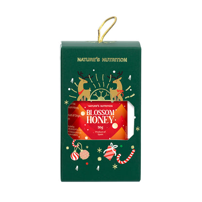 Nature's Nutrition Honey Christmas Gift Box 50g x 12 (2025 edition - random color box no folding)