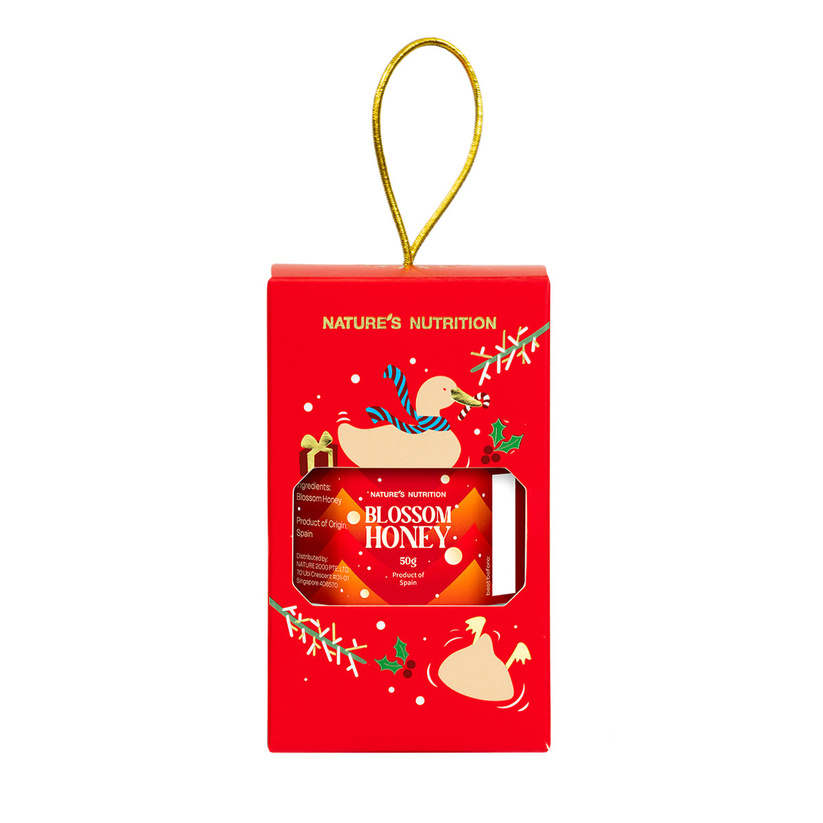 Nature's Nutrition Honey Christmas Gift Box 50g x 12 (2025 edition - random color box no folding)