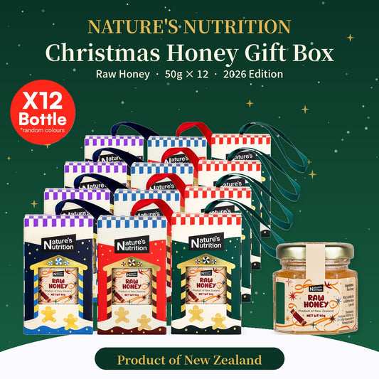 Nature's Nutrition Honey Christmas Gift Box 50gx12 (26 edition - Random Color/DIY Fold)