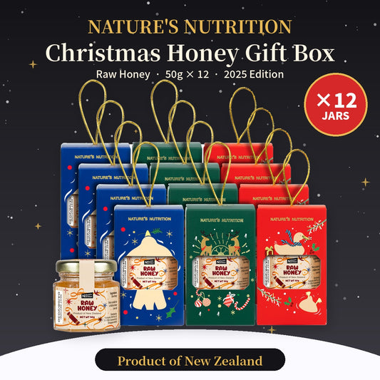 Nature's Nutrition Honey Christmas Gift Box 50gx12 (25 edition - Random Color/DIY Fold)