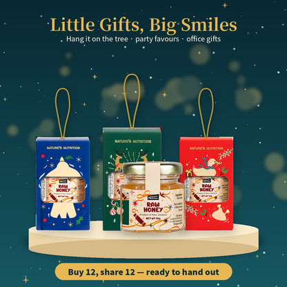 Nature's Nutrition Honey Christmas Gift Box 50gx12 (25 edition - Random Color/DIY Fold)