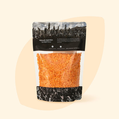 Nature's Nutrition Organic Red Lentils (Split) 500gx3 | USDA Certified Organic