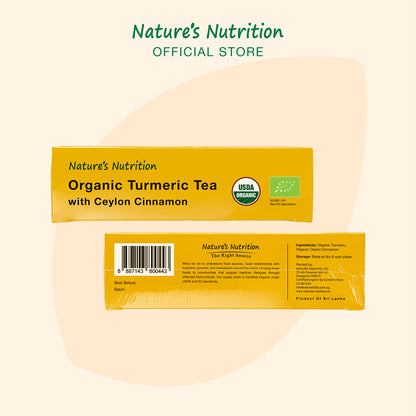 Nature’s Nutrition Organic Turmeric with Cinnamon Tea 12s
