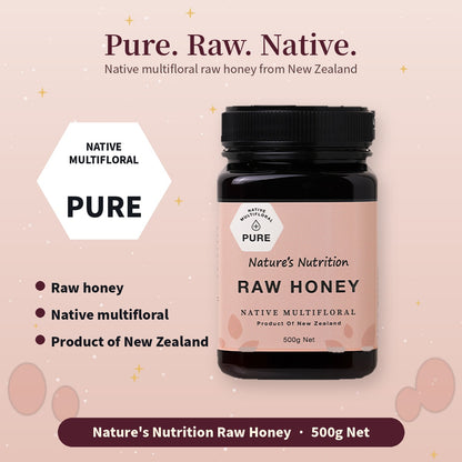 Nature's Nutrition Raw Honey Christmas gift box 500g x 4 (26 edition DIY Fold)