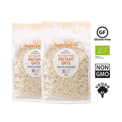 SuperFarm Organic Instant Oats 750gx2