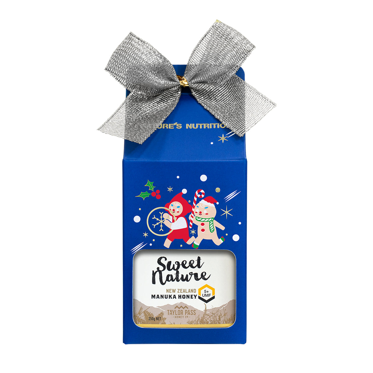 Sweet Nature UMF 5+ Manuka Honey Christmas Gift Box 250g x 4 (2025 edition - random color box unfolded)