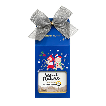 Sweet Nature UMF 5+ Manuka Honey Christmas Gift Box 250g x 4 (2025 edition - random color box unfolded)
