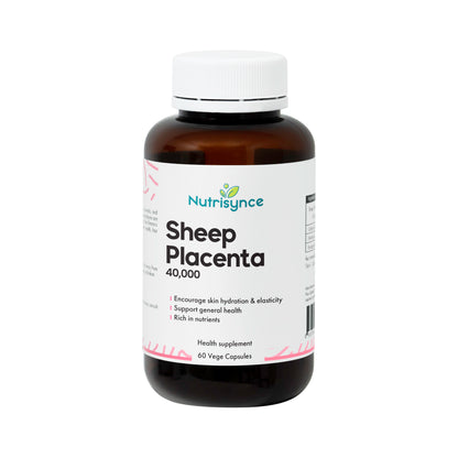 Nutrisynce Sheep placenta 40000 60s- Skin Health